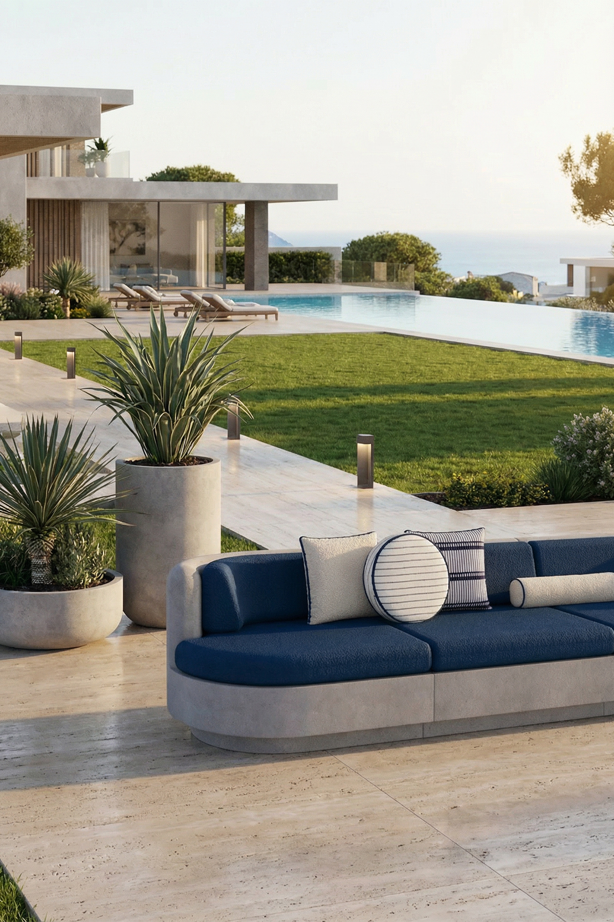 Angelia Üçlü Koltuk Mykonos