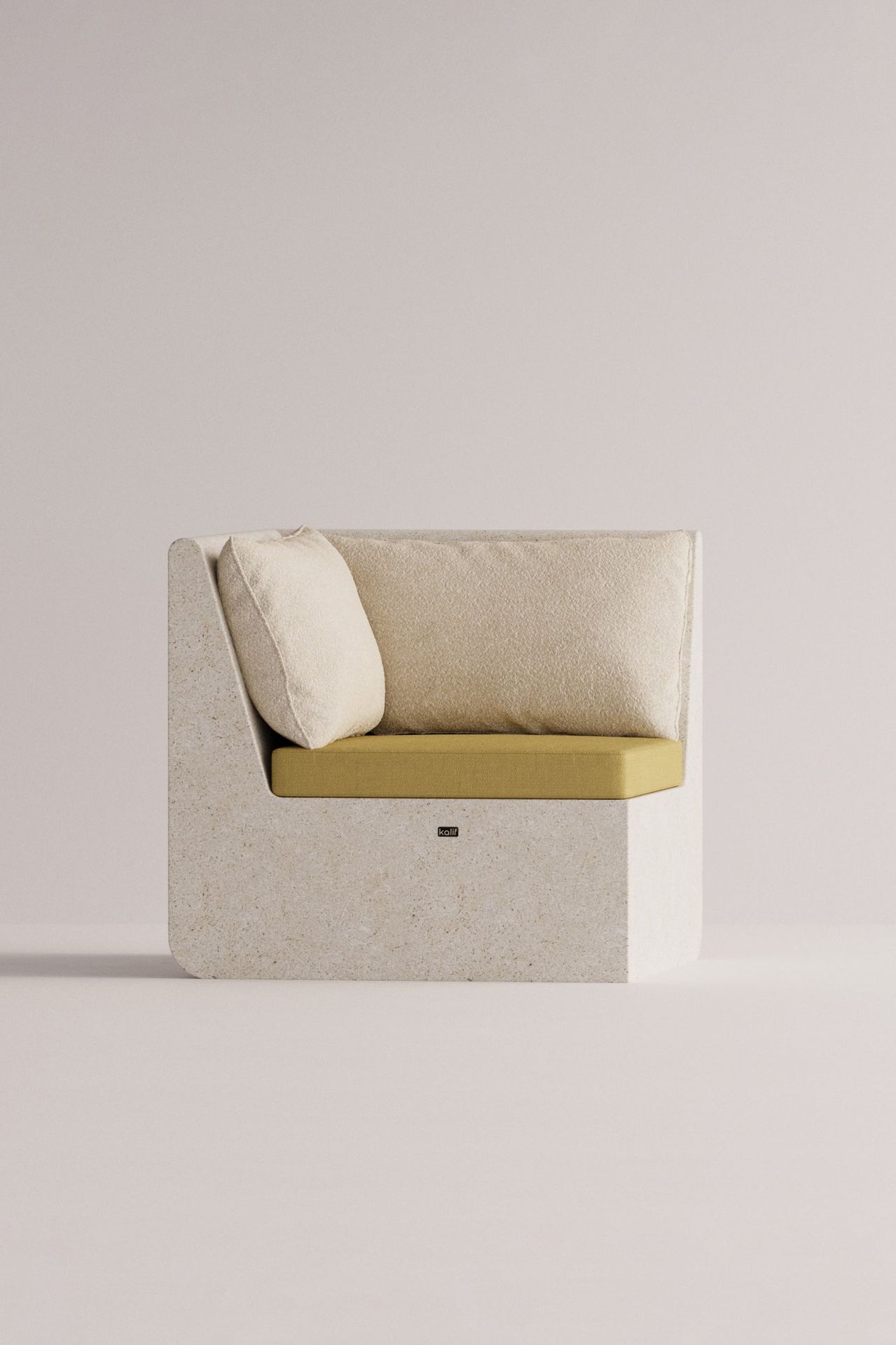 [51640471093532] Aion Ecke (Beige Boucléa / Senf Lintera, Creme)