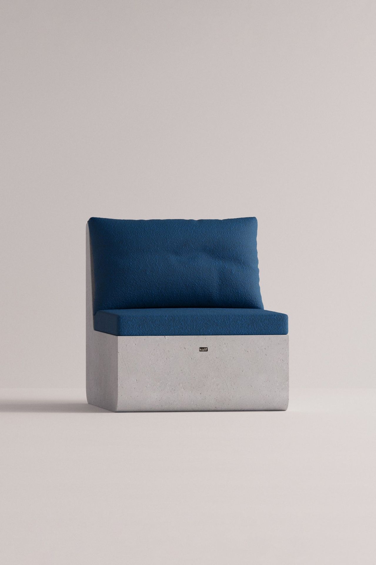 [51640428232988] Aion Einzel (Dunkelblau Boucléa, Weiß)