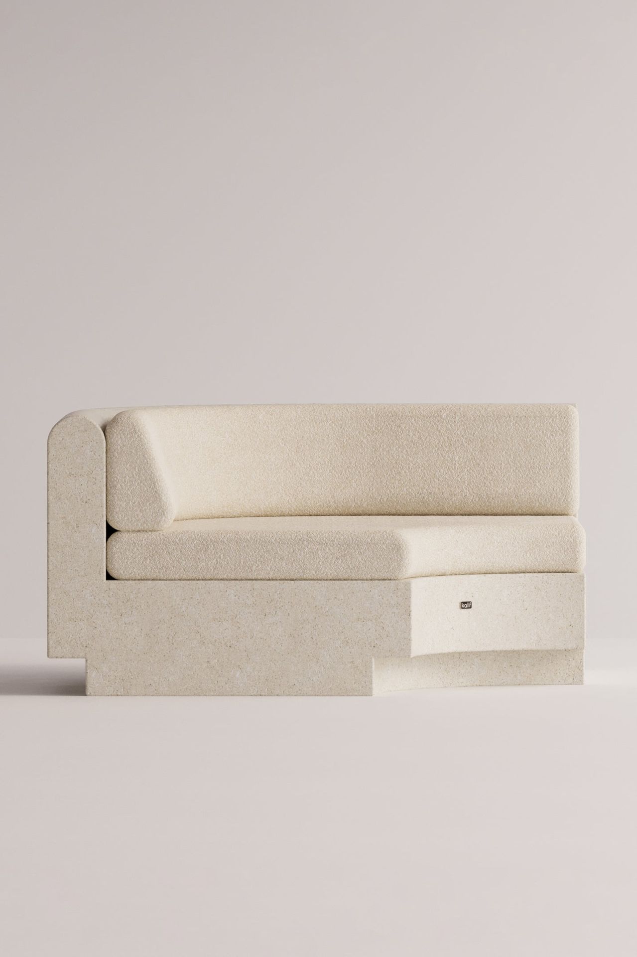 [51571109921052] Angelia Ecke (Beige Boucléa, Creme)