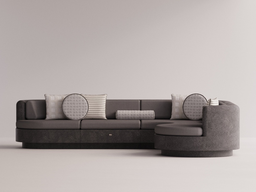 Angelia Rechtes L-Sofa Midnight