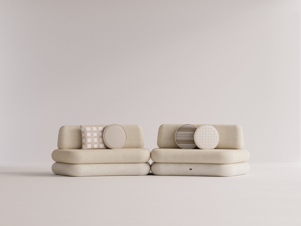 Hegemone 2-Sitzer Beige Bliss