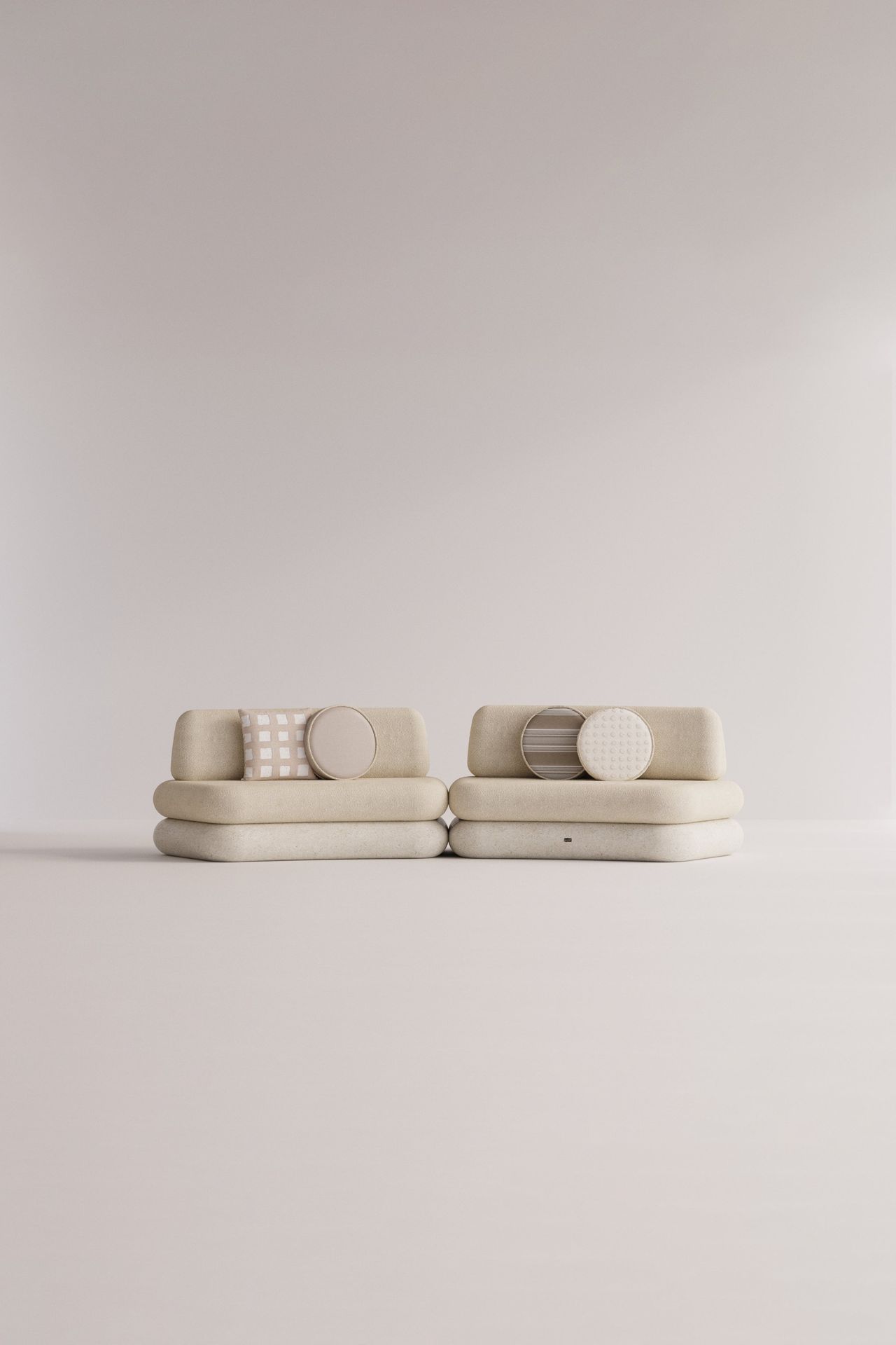 [51610893877532] Hegemone 2-Sitzer Beige Bliss