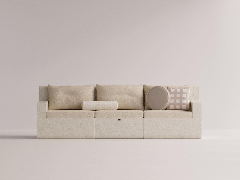 Aion 3-Sitzer Beige Bliss