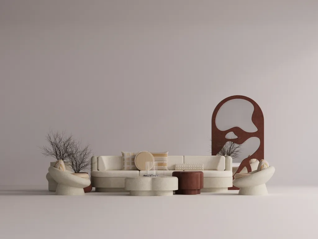 Angelia Latte 3-Sitzer Sofa