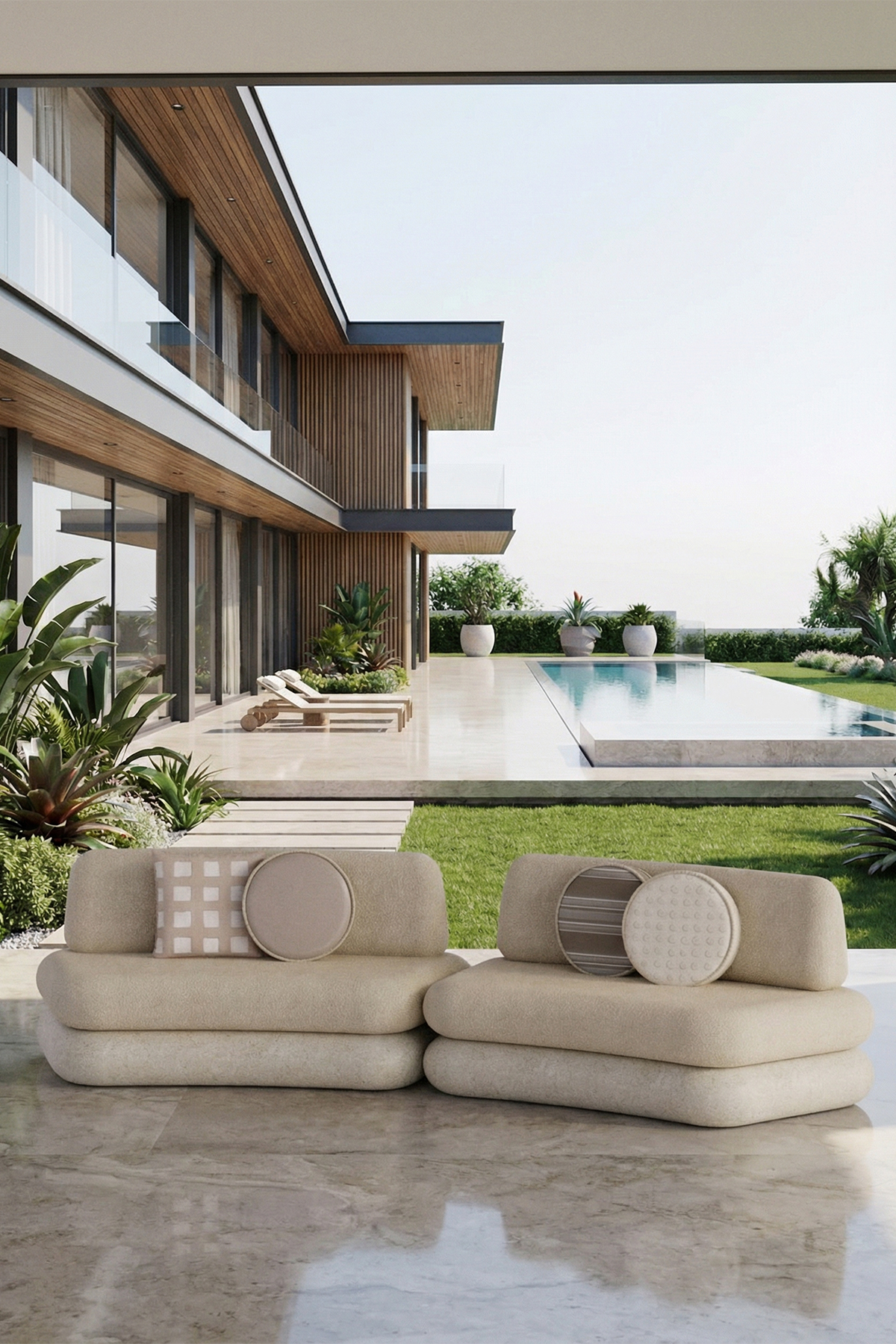 Hegemone İkili Beige Bliss