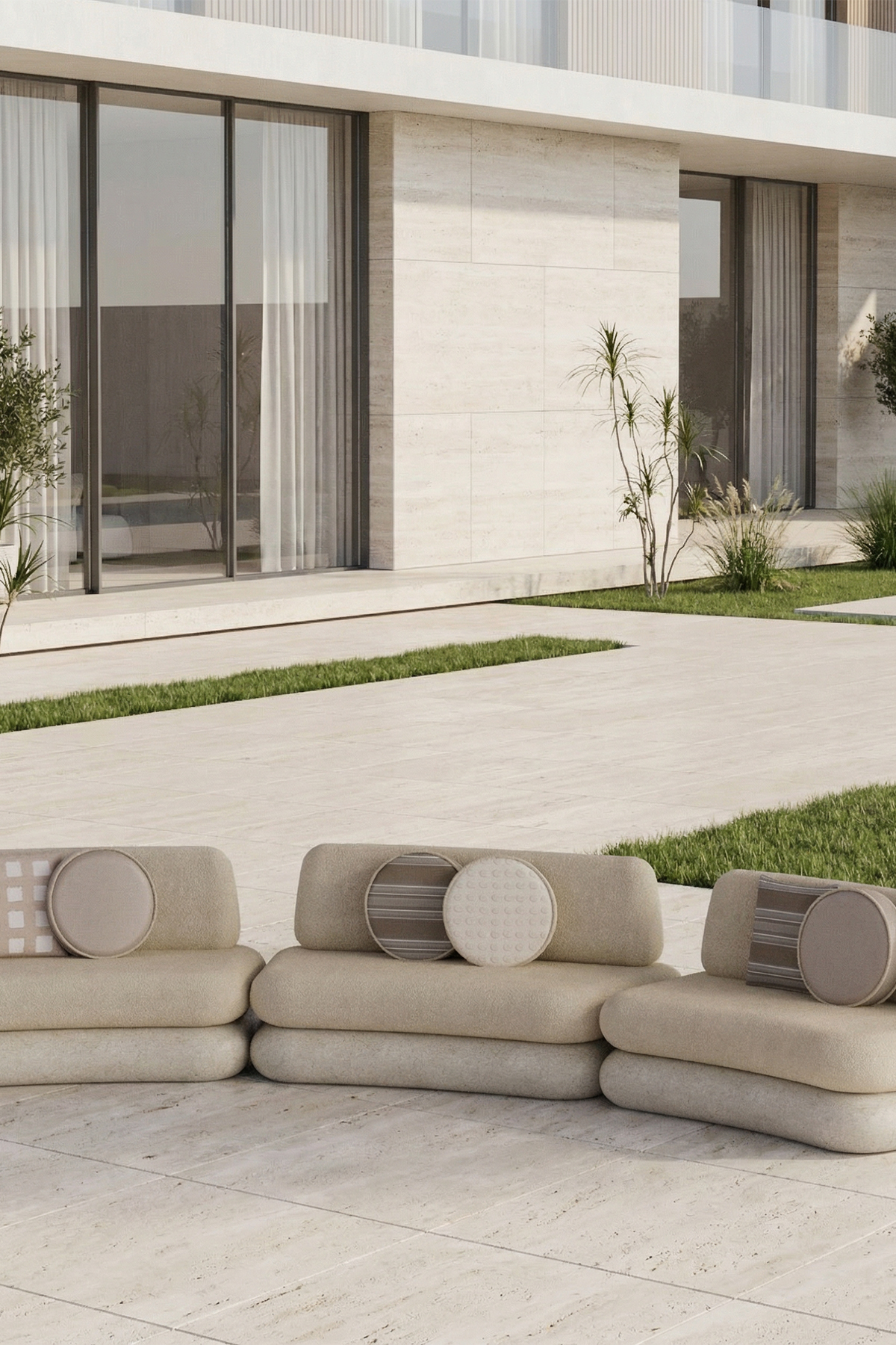 Hegemone Üçlü Beige Bliss