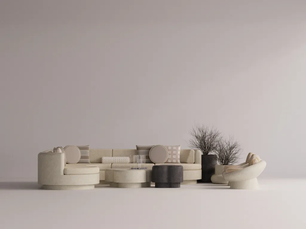 Angelia Beige Bliss L-Shaped Corner Sofa