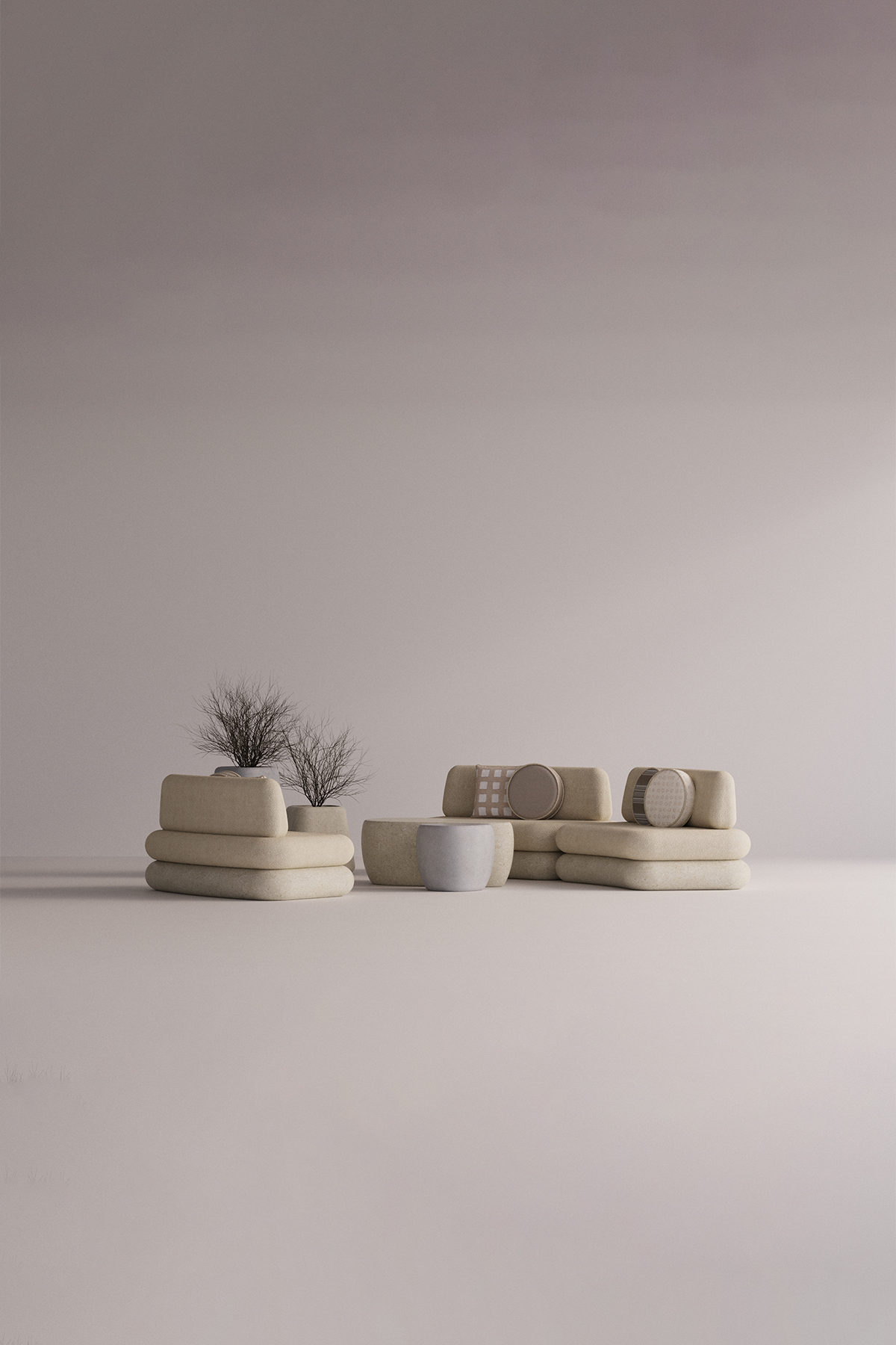 Hegemone Beige Bliss Set