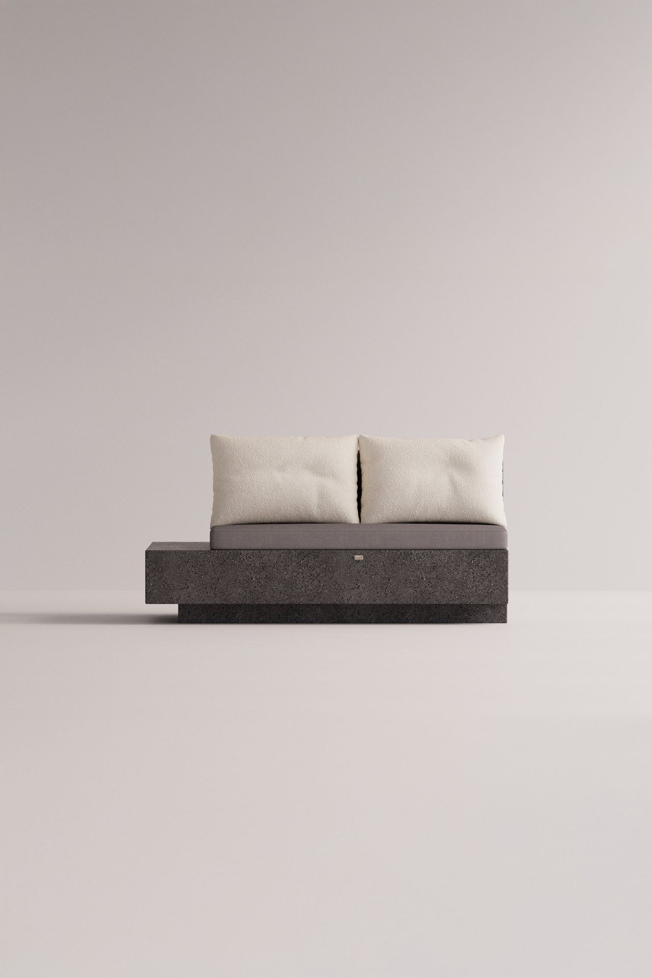 [51632472916252] Helios Left Side (White Boucléa / Anthracite Lintera, Anthracite)