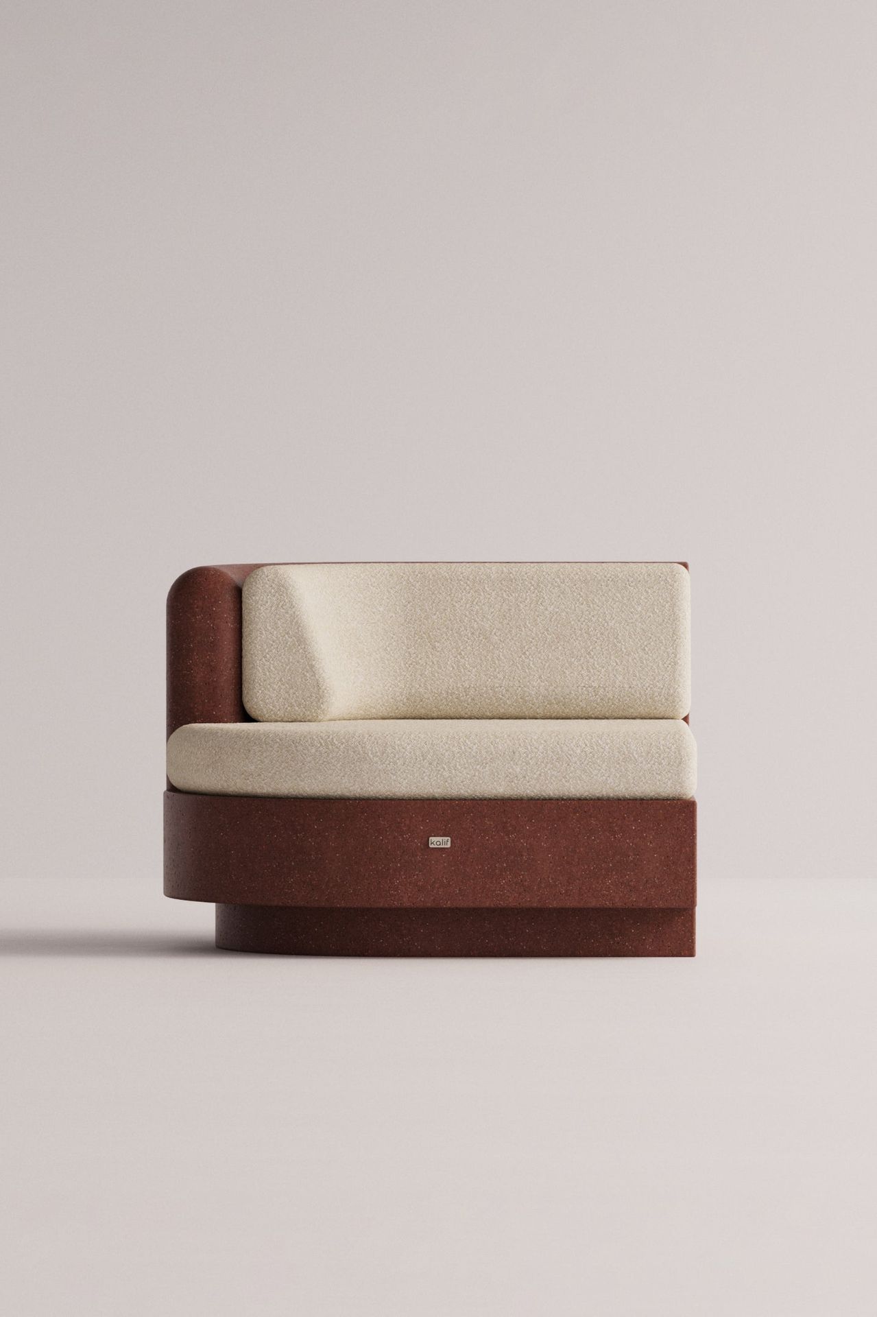 [51571009749276] Angelia Small Left Side (Beige Boucléa, Maroon)