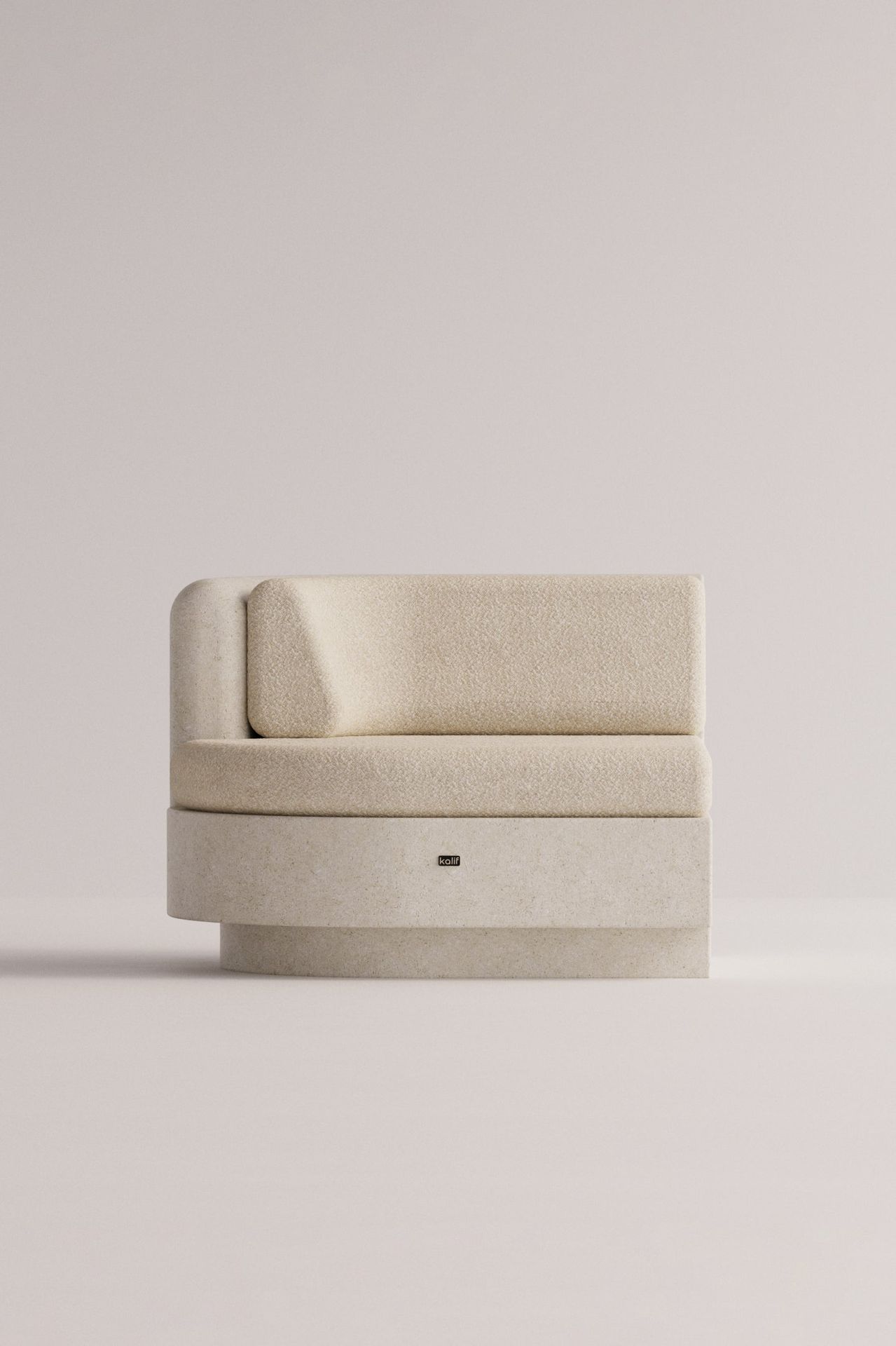 [51571009945884] Angelia Small Left Side (Beige Boucléa, Cream)