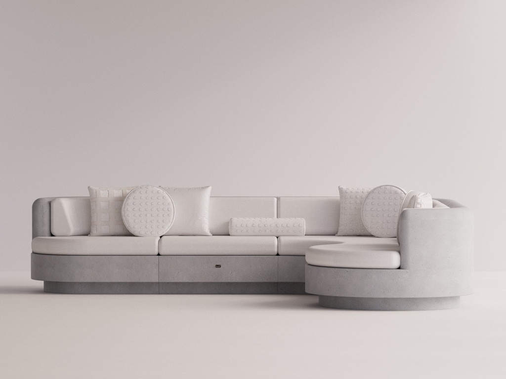 Angelia Right L Sofa Moonlight