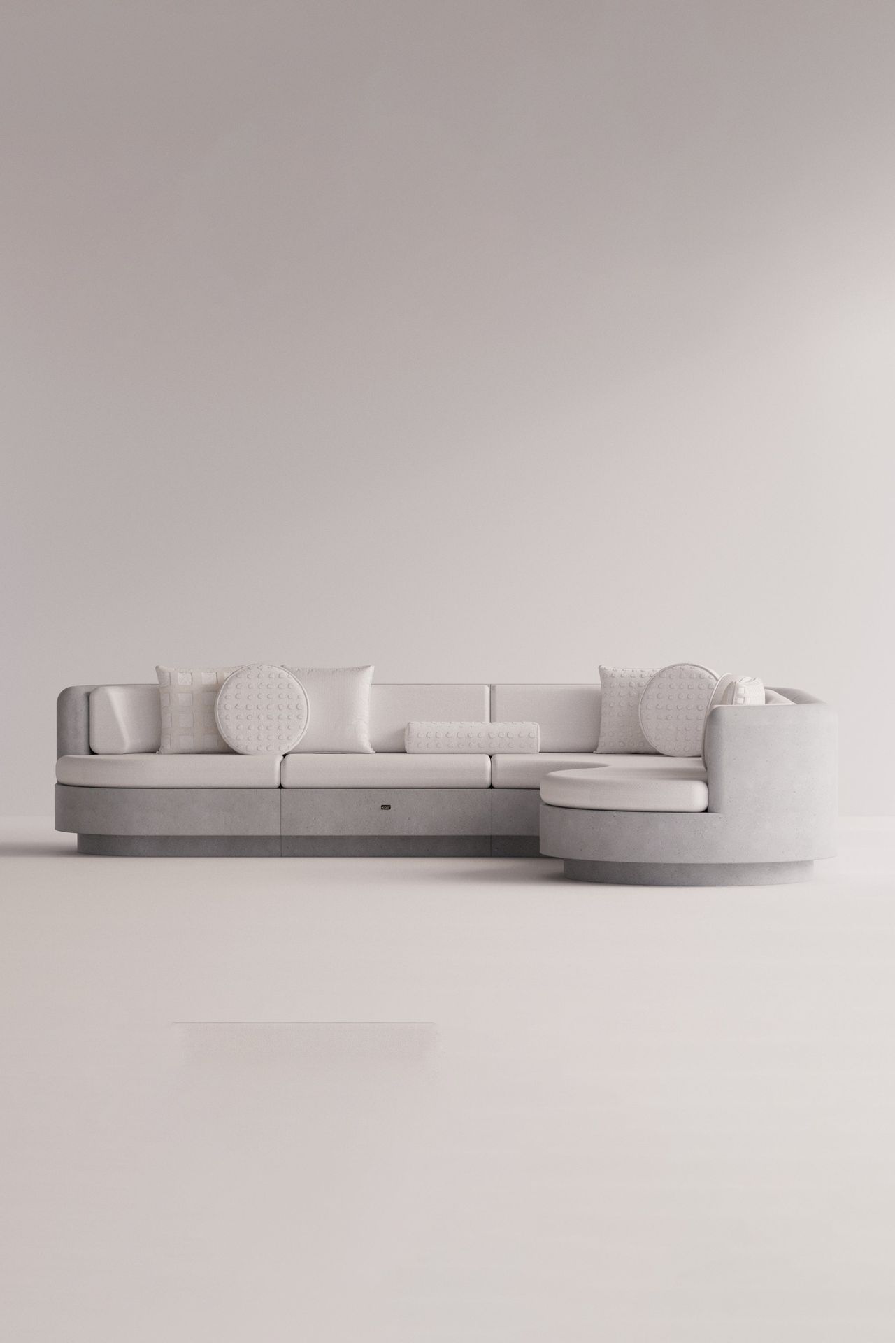 [51558785843484] Angelia Right L Sofa Moonlight (Moonlight White)