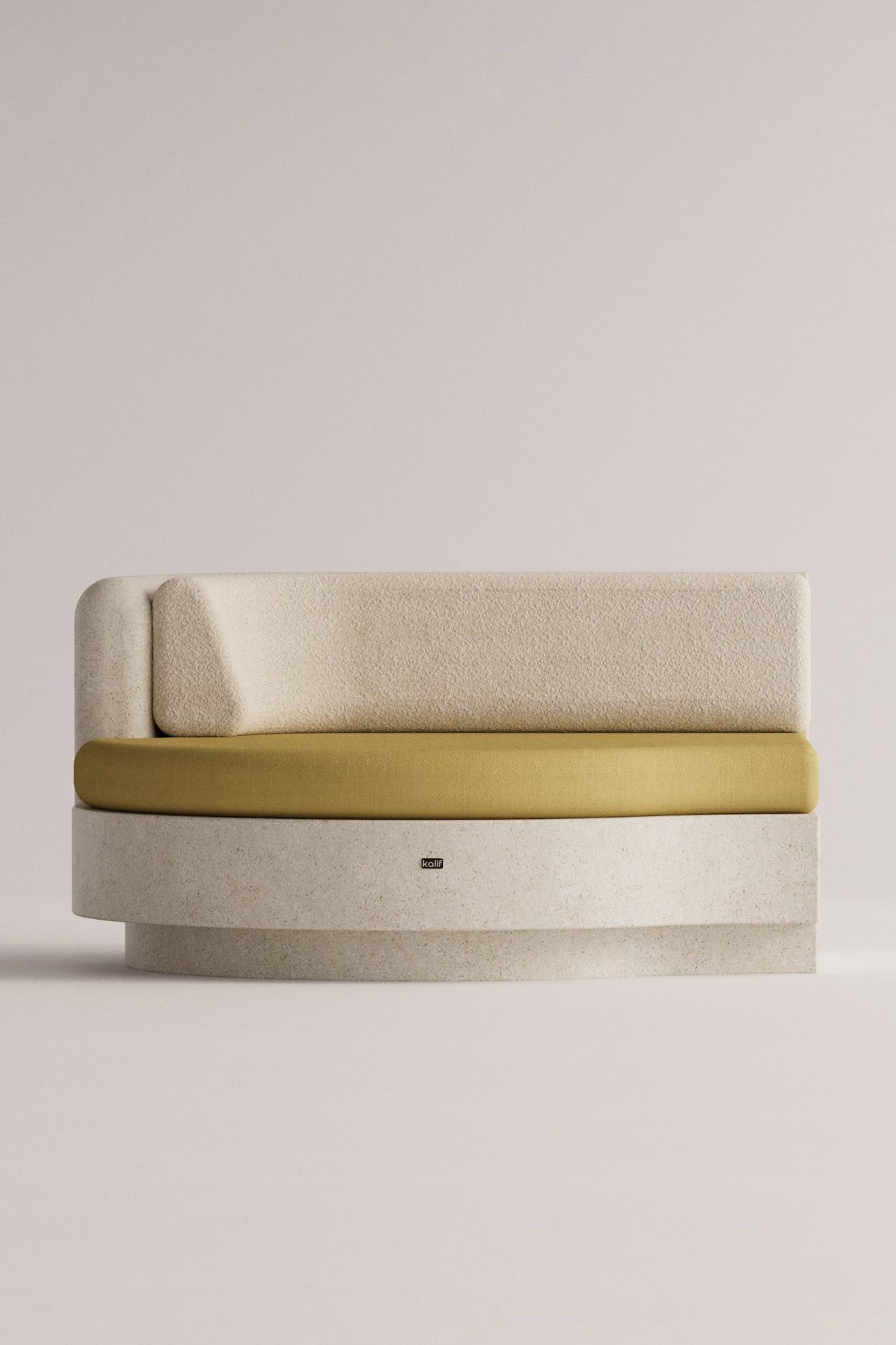 [51570932187420] Angelia Large Left Side (Beige Boucléa / Mustard Lintera, Cream)