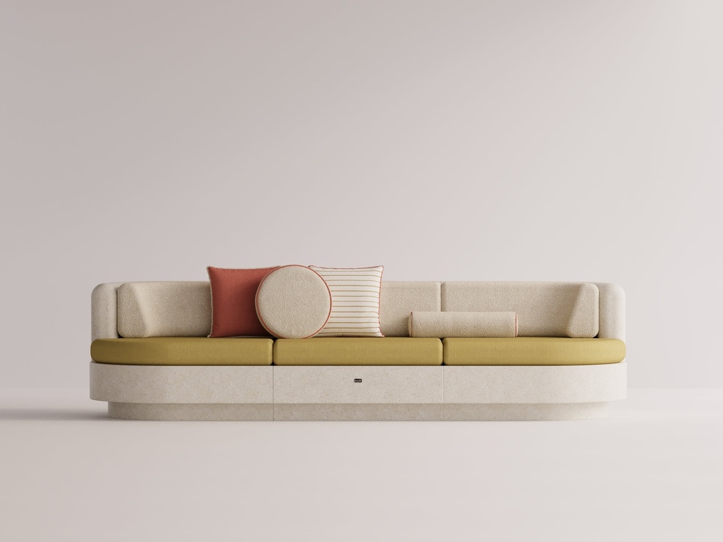 Angelia Triple Sofa Sunset