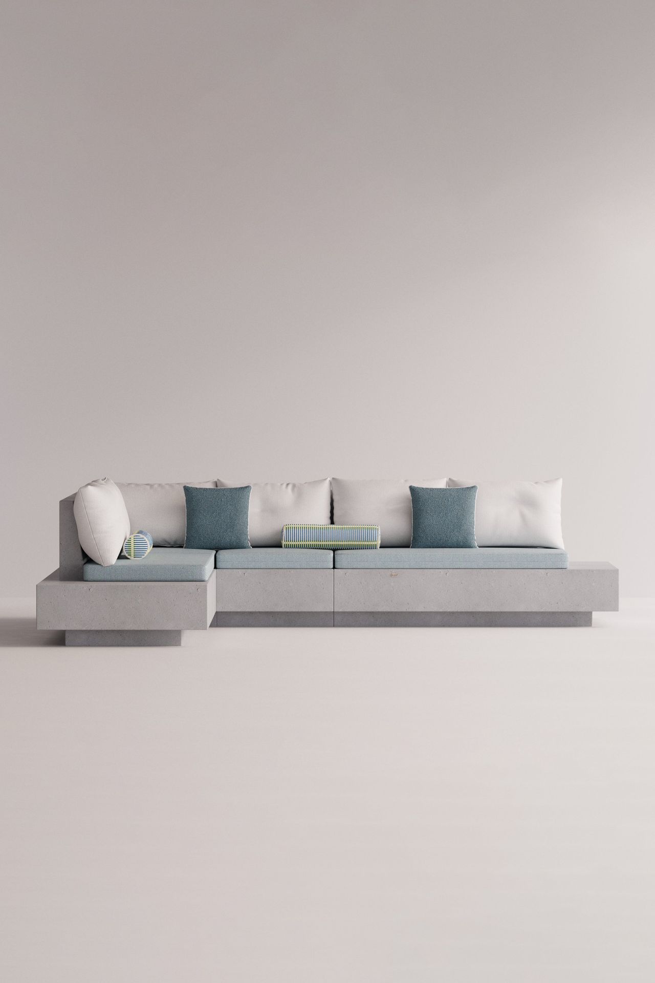 [51631614755100] Helios L Sofa Teal