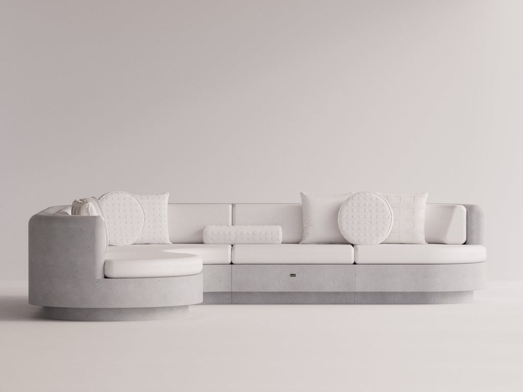 Angelia Left L Sofa Moonlight