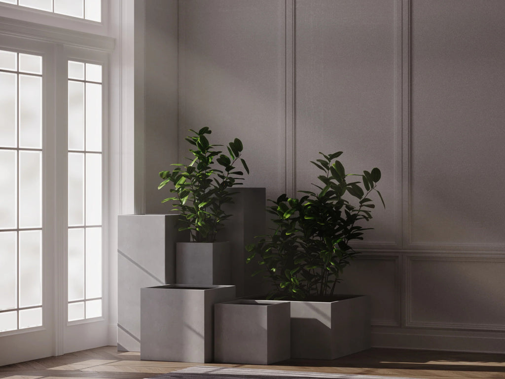 rectangular flower pot Model cube