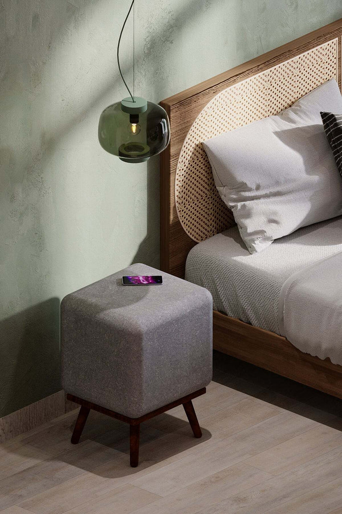 Houten Leg Nightstand Model Hoyer