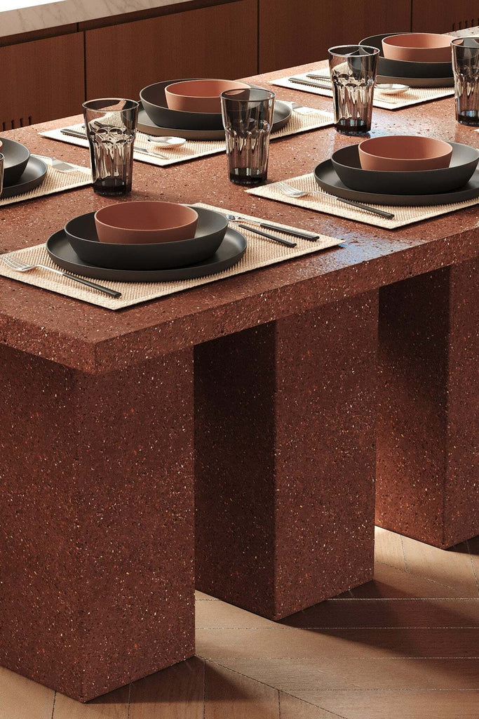 Tafel Model rod met stijlvol leg design