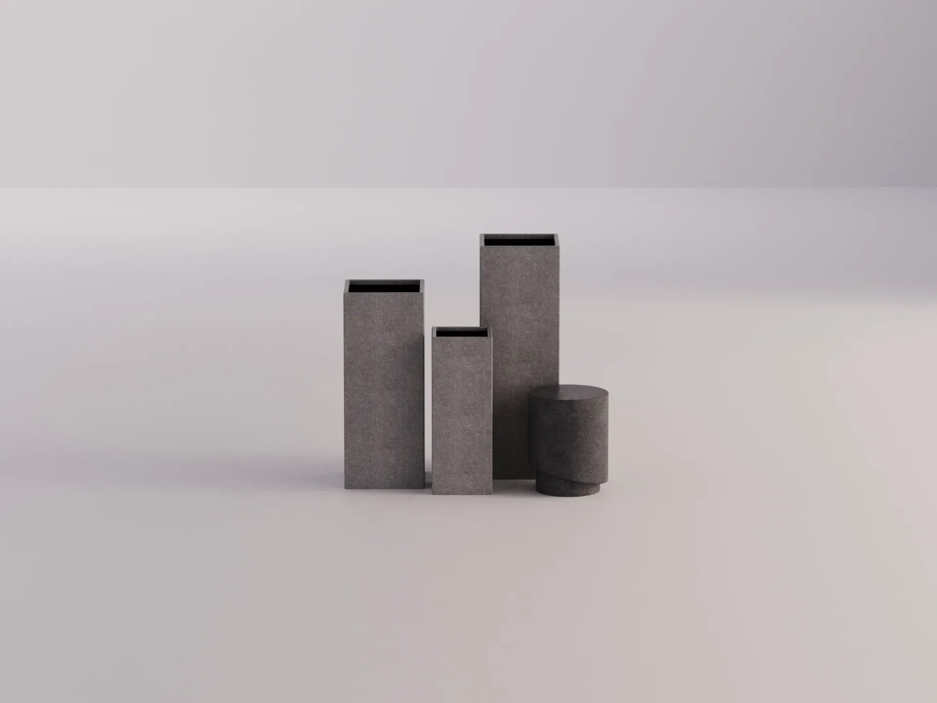 Cube Long Grijs Set
