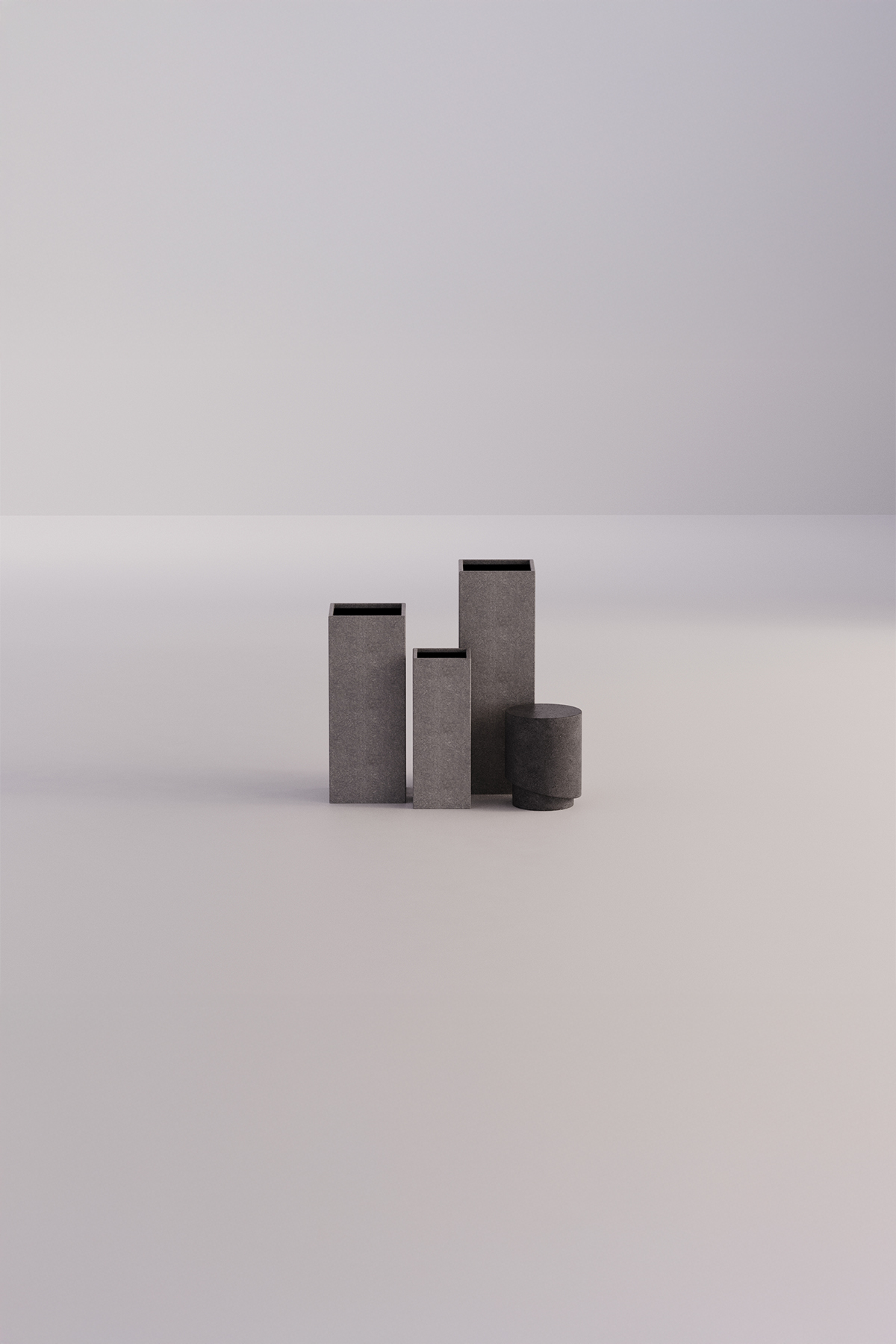 Cube Long Grijs Set