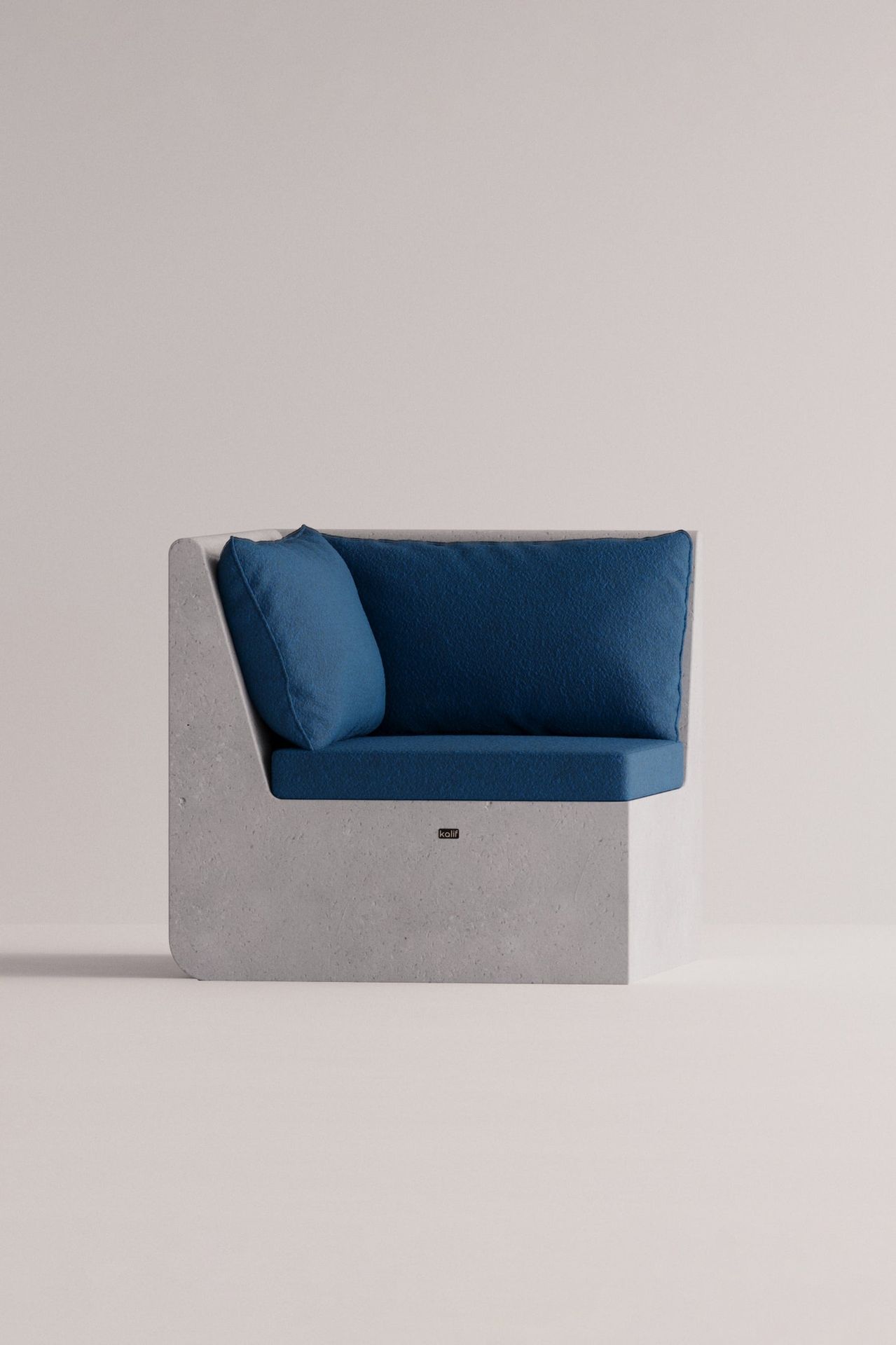 [51640470208796] Aion Hoek (Donkerblauw Boucléa, Wit)