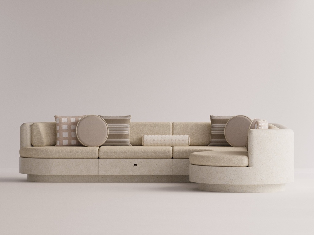 Angelia Rechter L-bank Beige Bliss