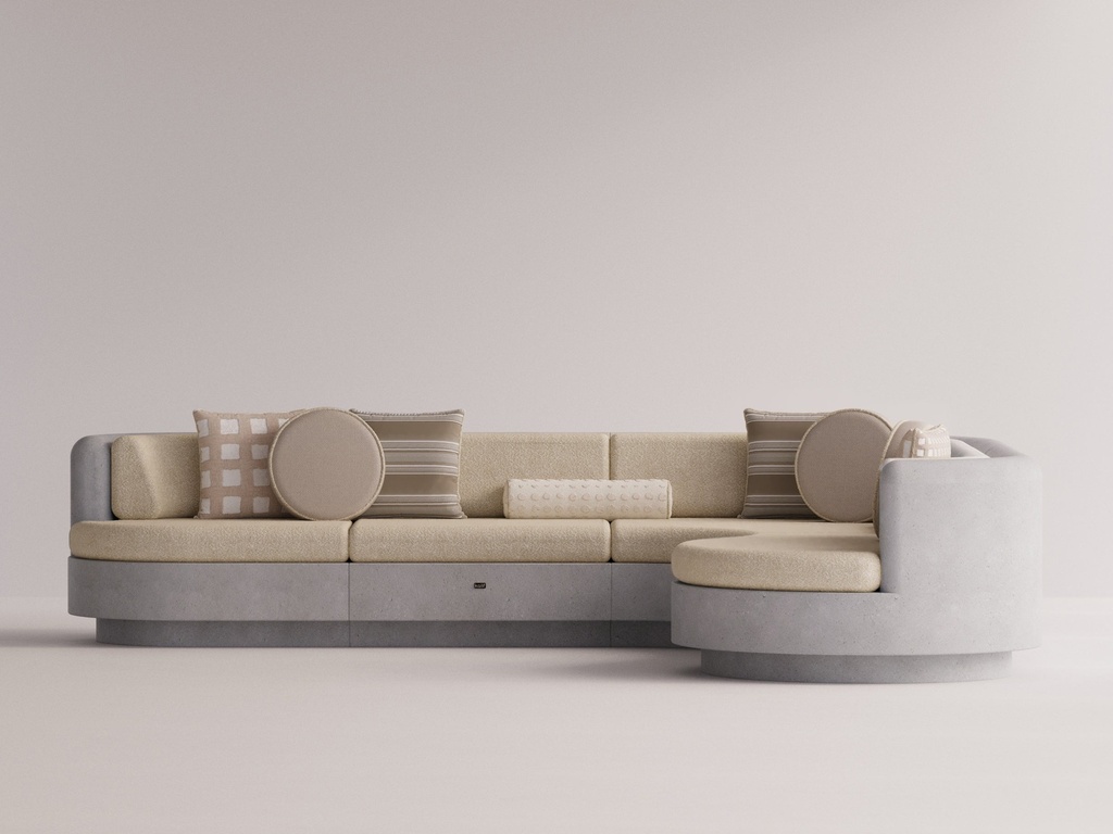 Angelia Rechter L-bank Beige Bliss